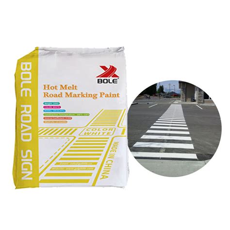 Fluorescent Hot Melt Thermoplastic Road Marking Reflective Paint Road