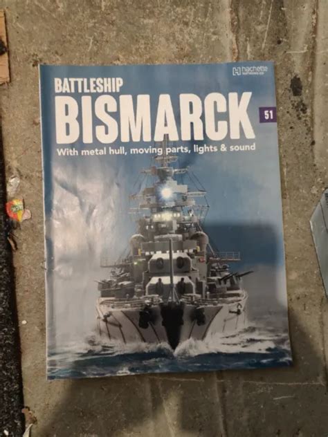 HACHETTE BUILD THE Battleship Bismarck Maßstab 1 200 Ausgabe 51 EUR 4