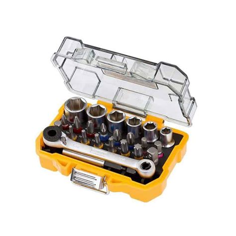 DEWALT Coffret 24 pièces douilles et embouts de vissage DT71516