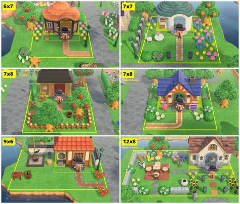 More examples of villager and player yards with plot sizes : r