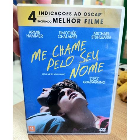 DVD Filme Me Chame Pelo Seu Nome Original Shopee Brasil