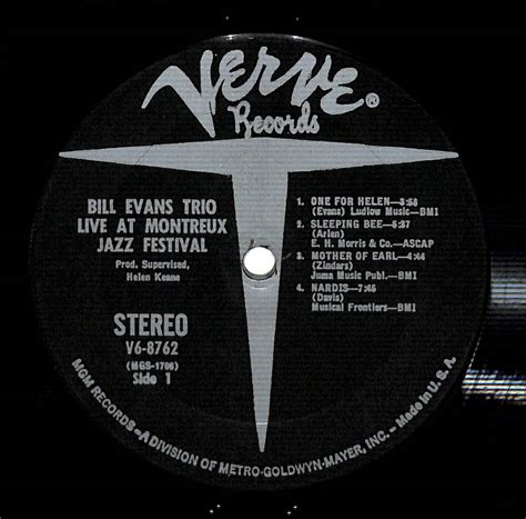 D Lp Bill Evans At The Montreux Jazz Festival