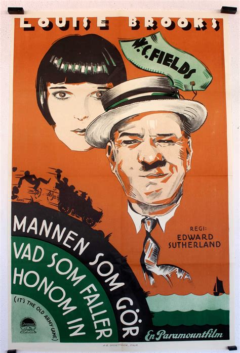 "MANNEN SOM GOR" MOVIE POSTER - "IT'S THE OLD ARMY GAME" MOVIE POSTER