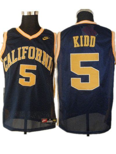 Golden Bears 5 Jason Kidd Blue Basketball Stitched Ncaa Jersey