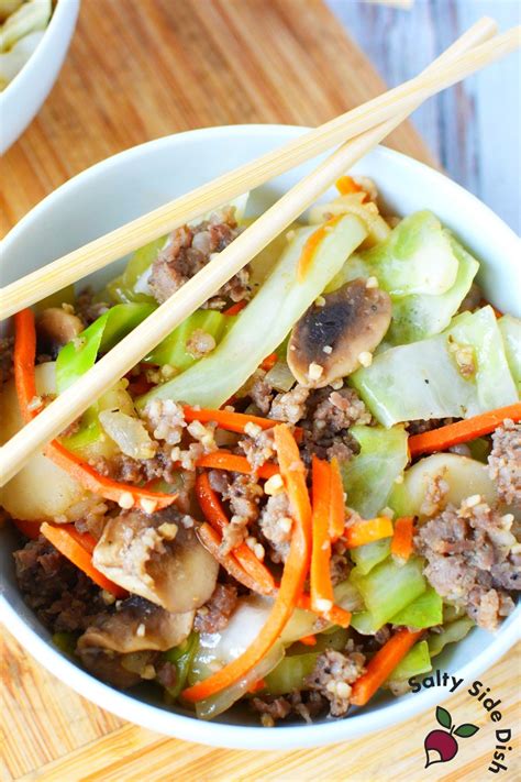 Inside Out Egg Roll In A Bowl Low Carb Too Salty Side Dish