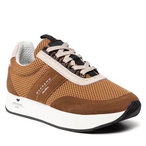 Sneakers Weekend Max Mara Raro Braun Eschuhe De