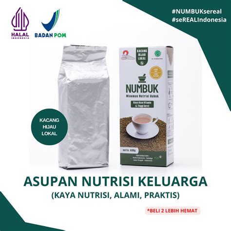 Jual Numbuk Kacang Hijau G Minuman Sereal Alami Rendah Lemak Organik