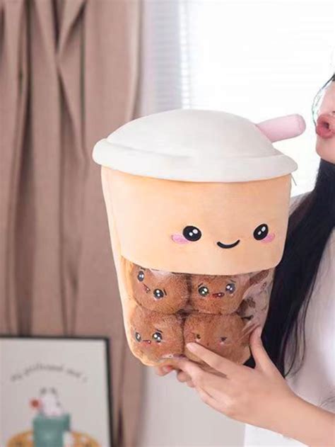 Cute Stuffed Boba Plush Bubble Tea Food Milk Cup Plushie Pillow Soft