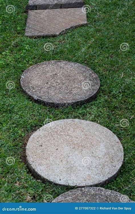 Concrete stepping stones stock photo. Image of concrete - 277007322