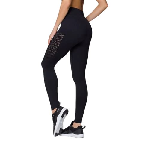 Calça Legging Selene Sem Costura 20960 002 Preto Loja Winged