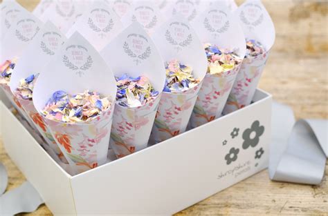 Personalised Shropshire Box With Confetti Filled Cones Available From