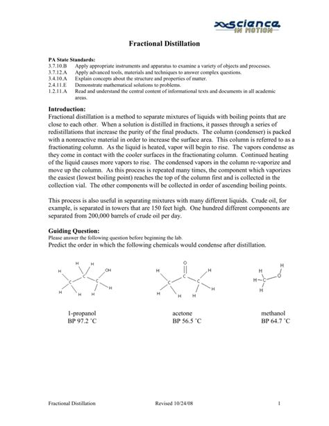 Fractional Distillation