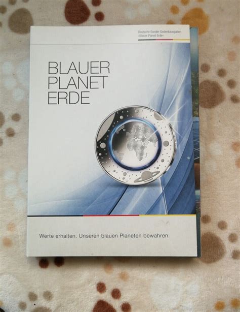 Sonder Gedenkm Nzen Blauer Planet Erde Komplett Mit