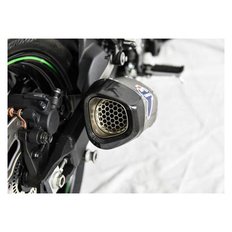 Silencieux Termignoni Hexagonal Titane Et Carbone Pour Kawasaki Ninja 400 Et Z400 2018 Et