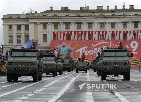 Russia St Petersburg Victory Day Parade Rehearsal Sputnik Mediabank