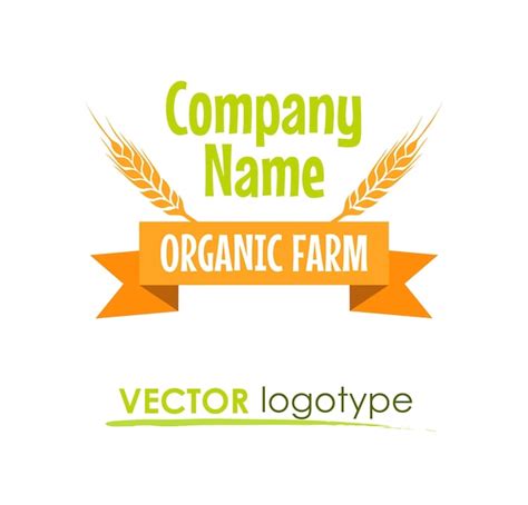 Premium Vector | Organic farm logo