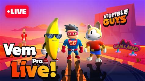 VAMOS JOGAR AMIGOS LIVE STUMBLE GUYS AO VIVO JOGANDO