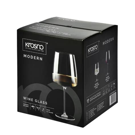 Kieliszki do wina białego Modern 4 szt 480 ml Krosno Afrodyta Hurtownia