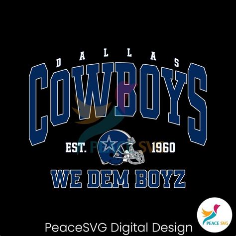 Dallas Cowboys 1960 We Dem Boyz SVG Clipart » PeaceSVG