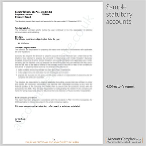 A Guide To The Statutory Accounts Format Accounts Template