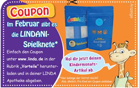 Gratis Spielknete für Kinder in LINDA Apotheken abholen