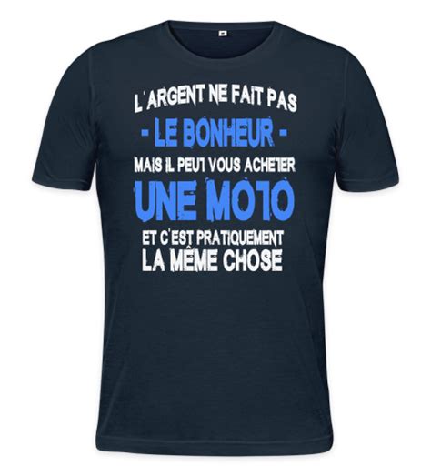 T Shirt Motard Heureux T Shirt Personnaliser Vetement Motard