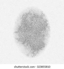 Black Isolated Fingerprint On White Background Stock Illustration