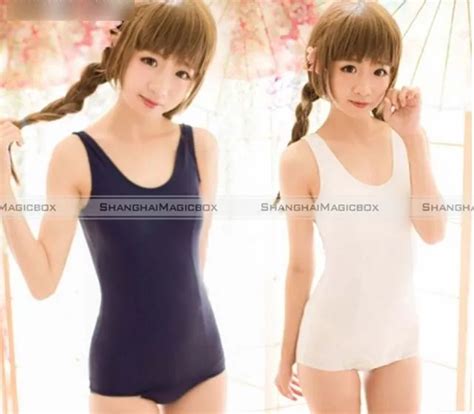 Jds Sukumizu Sexy Cosplay Japanese School Swimsuit Swimwear Blue White