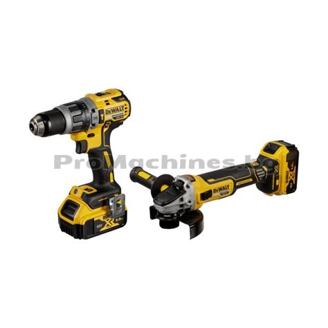 Винтоверт DCD796 ъглошлайф DCG405 18V 2x5Ah DeWalt DCK2080P2T