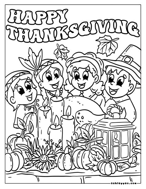 thanksgiving coloring pages for kids 9