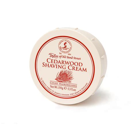 Taylors Of Old Bond Street Cedarwood Shaving Cream In A Bowl