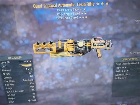 Q2515 Tesla Rifle Fallout 76 Game Items Gameflip