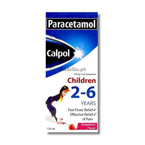 Calpol Paracetamol 120mg 5ml Suspension 120ml Strawberry Price In The