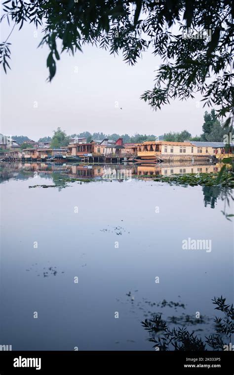 Houseboats in Kashmir Jammu and Kashmir India Stock Photo - Alamy