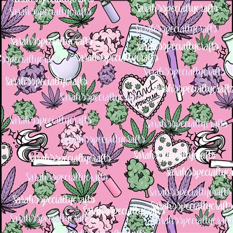 Pink Weed Images Wallpaper, Marijuana Digital Paper - Etsy