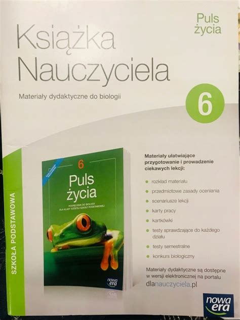 Biologia Puls Ycia Klasa Ksi Ka Nauczyciela Nowa Era Katowice