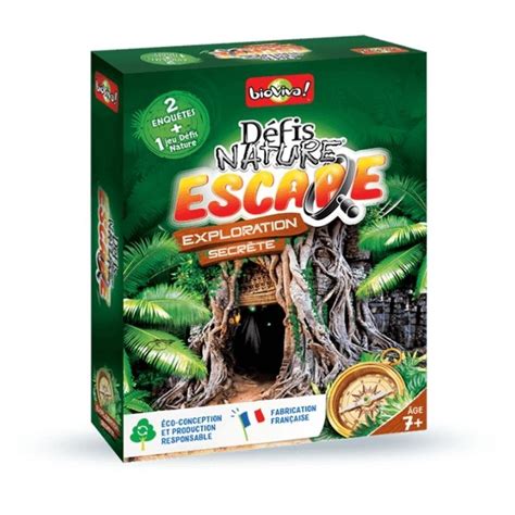 Jeu Défis Nature Escape Exploration secrète Bioviva