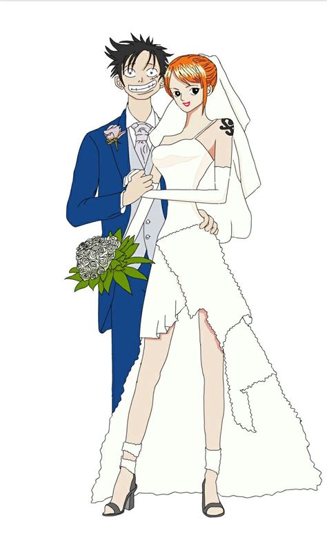 Nami x Luffy Married, Wedding | Luffy, Luffy x nami, Anime