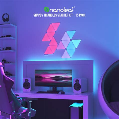 Nanoleaf Shapes Triangles Starter Kit 15 Pack Paragon Competitions