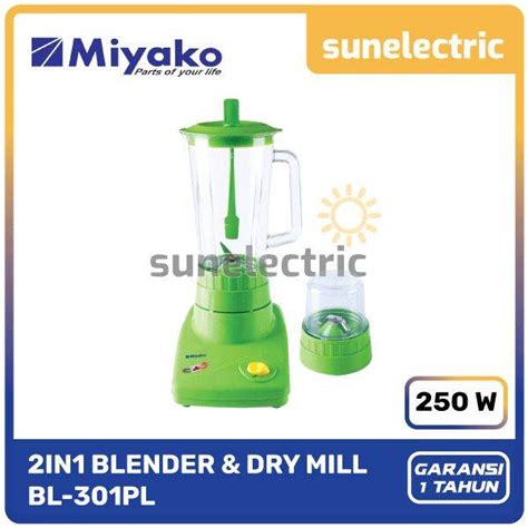 Jual Miyako BL 301 PL Blender 2in1 Plastik Kapasitas 1 Liter Dry Mill