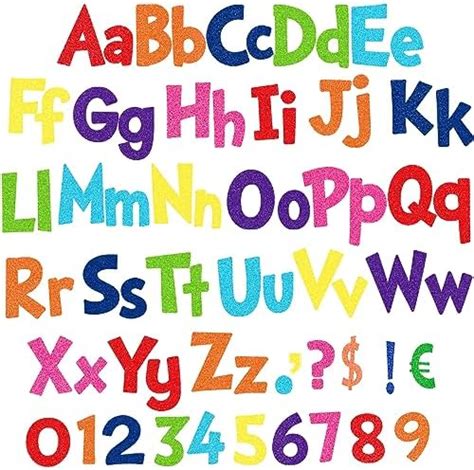 268 Pcs 5 Inch Colorful Bulletin Board Letters Combo Set