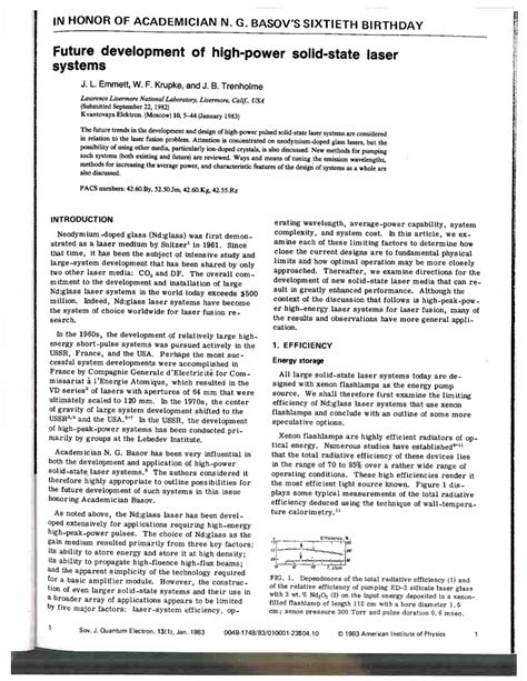 (PDF) Physics of laser fusion. Volume IV. The future development of ...