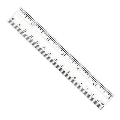 6" Clear Plastic Ruler, Pack of 36 | Michaels