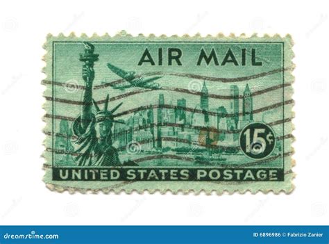 Old Postage Stamp From Usa Cents Editorial Photo Image Of