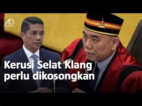 Azmin Harap Speaker Profesional Kerusi Selat Klang Perlu Dikosongkan