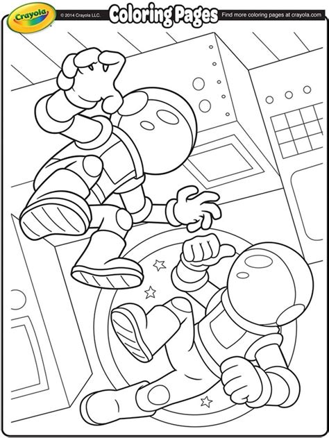 Space Astronauts Coloring Page | crayola.com