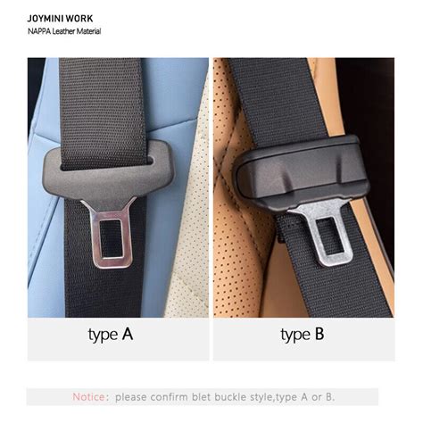 1pc Car Seat Belt Buckle Leather Protective Cover Interior Decoration Jcw Ebay