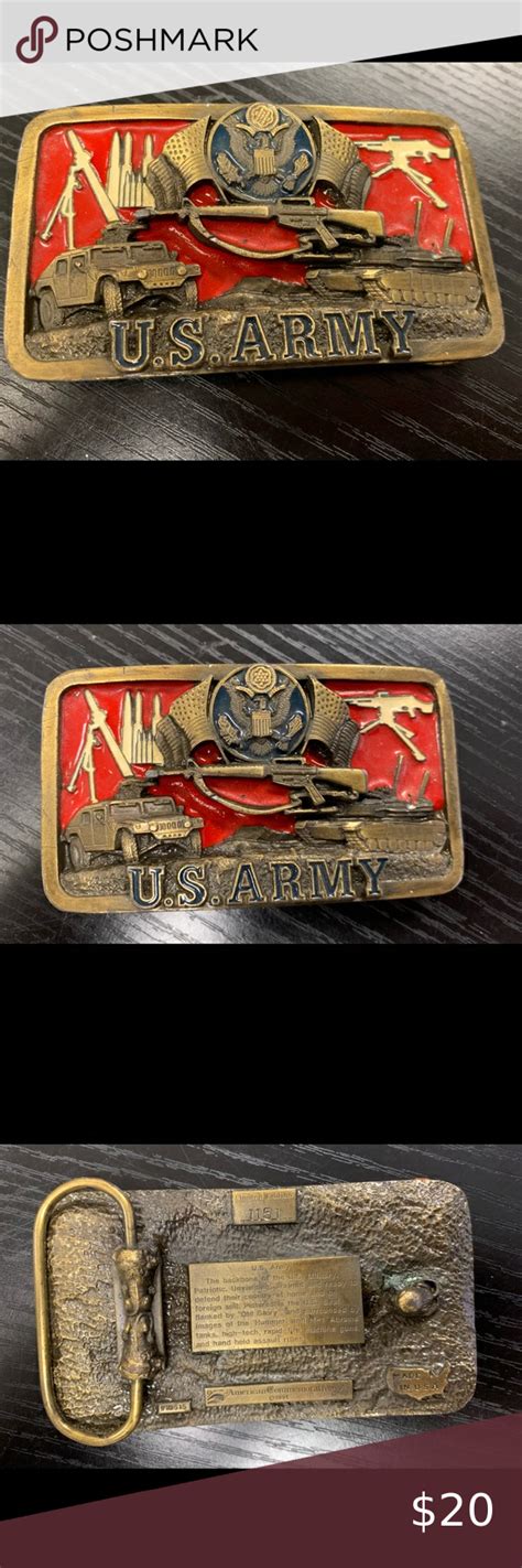 Us Army Belt Buckle American Commemorative Years Old