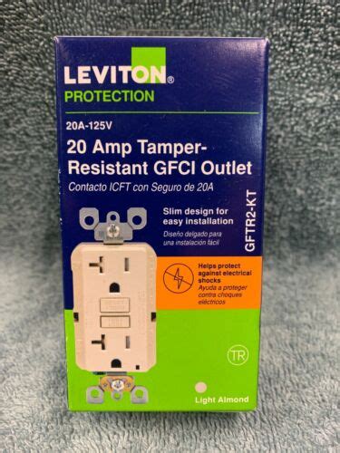 Leviton 20 Amp 125 Volt Duplex Self Test Smartlockpro Tamper Resistant Light Al Ebay