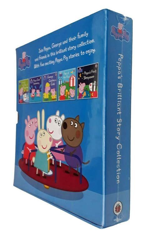 Peppa Pig 5 Book Box Set Fun Toddler Learning Story Collection Age 0